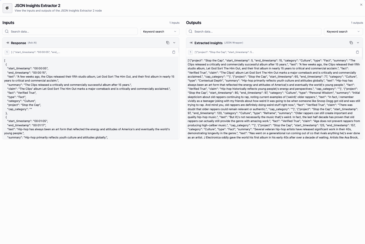 JSON Insights Extractor 2