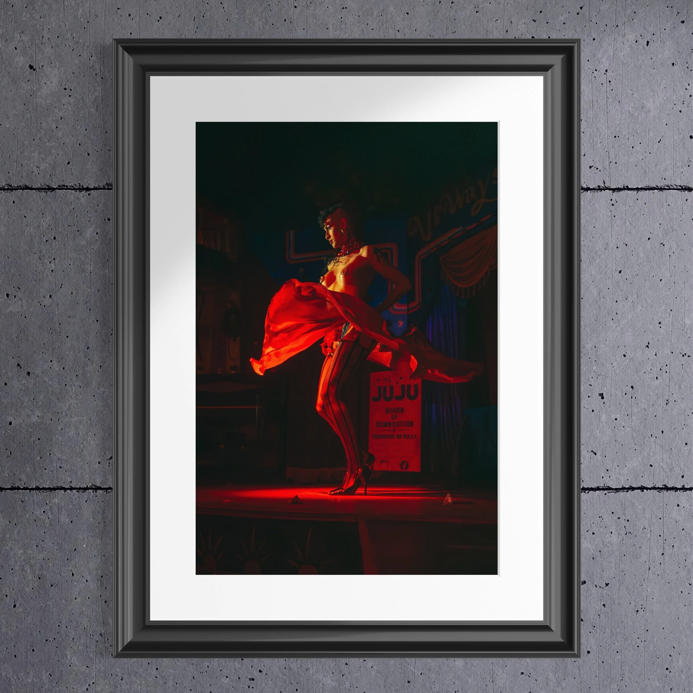 Eddie Lockwood at The Allways Lounge | Burlesque Fine Art Photography | Museum Quality Giclee | Signed and Editioned Print