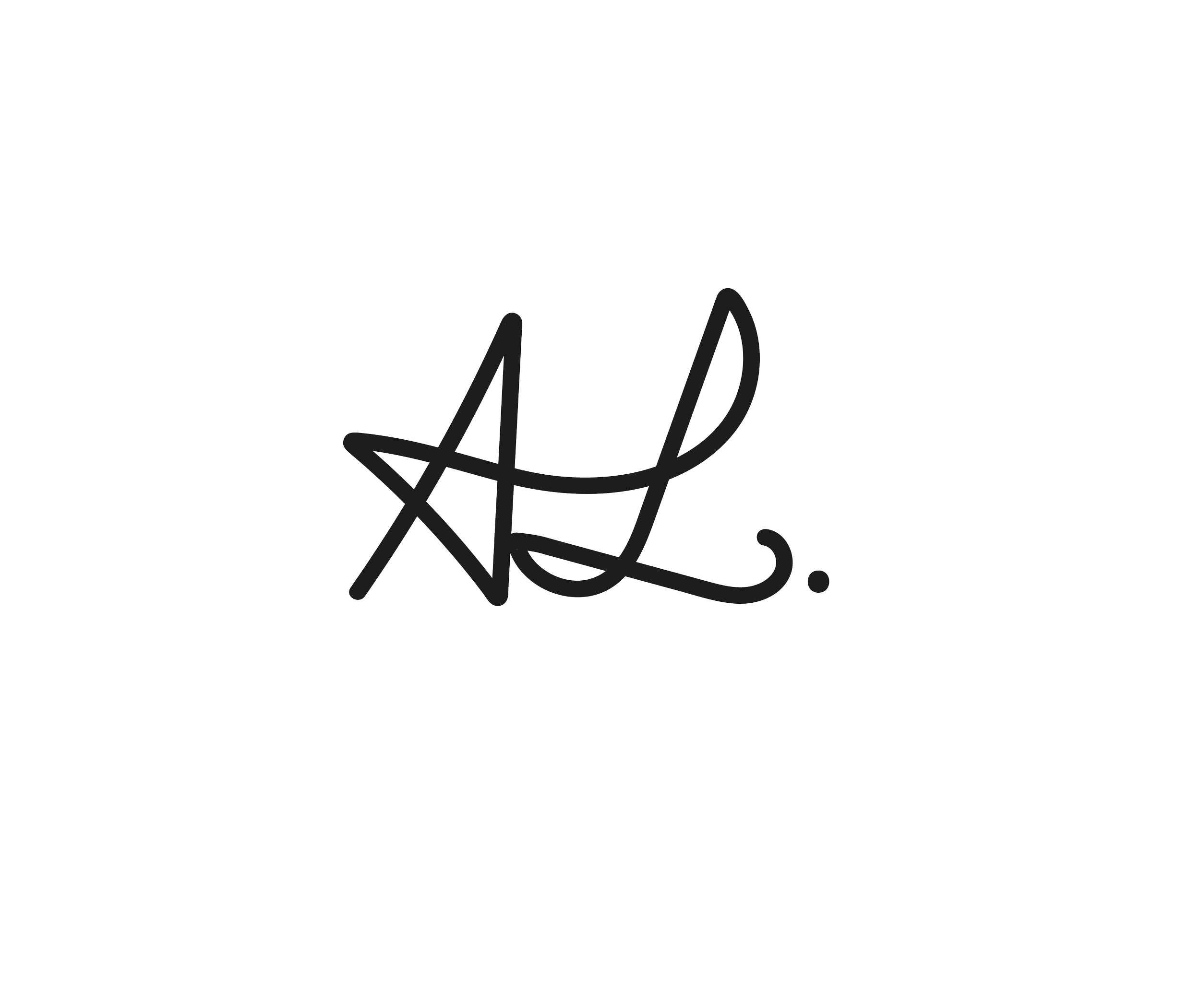Signature, initial d'Annie Ladouceur .