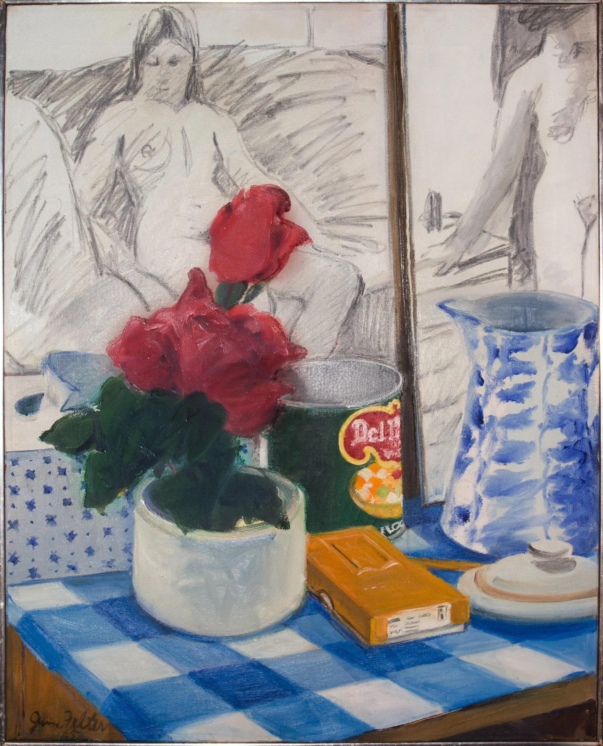 Figure Drawings & Roses, 1965