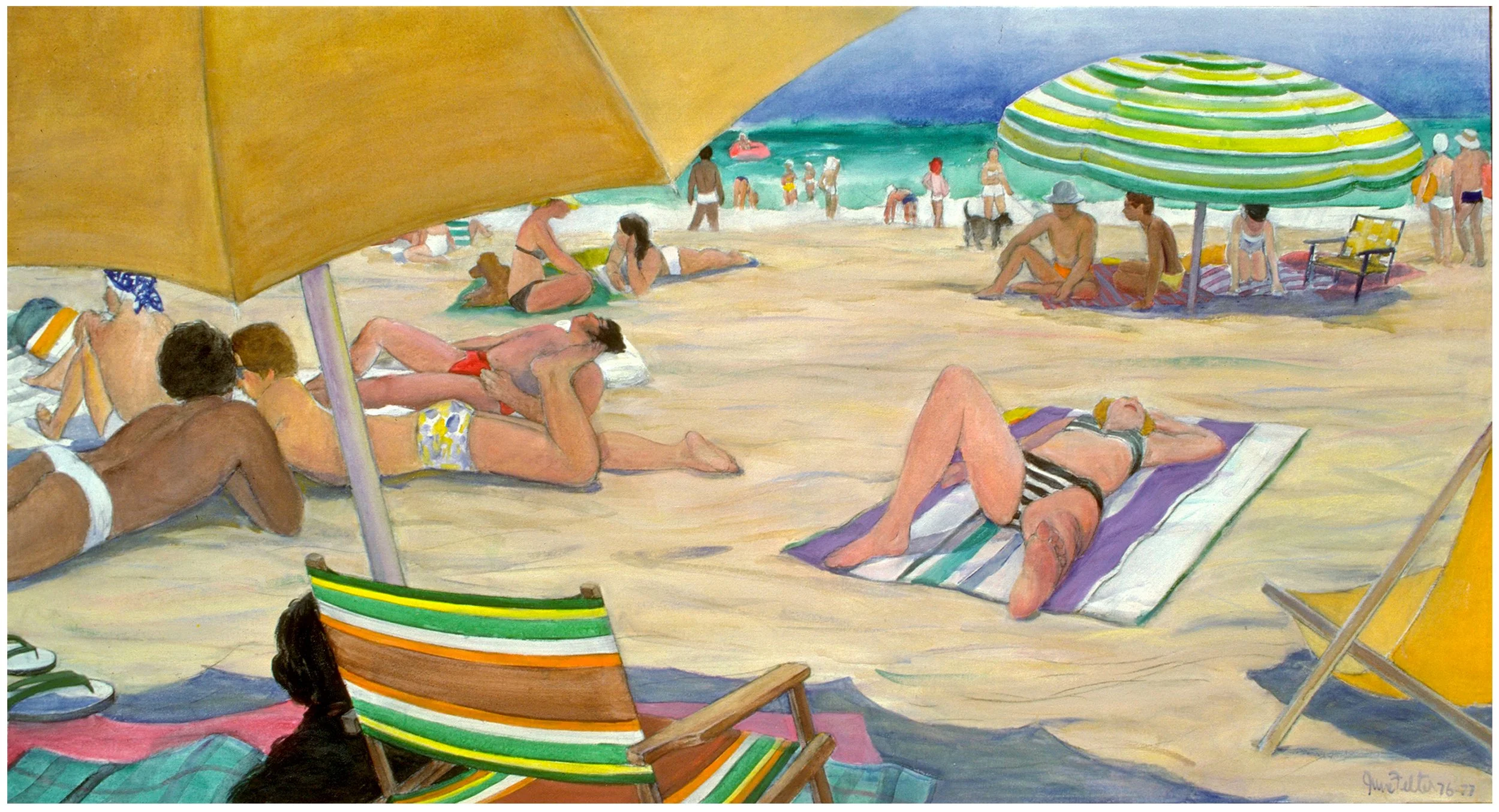 Stripes, Dog & Figures, 1976-77