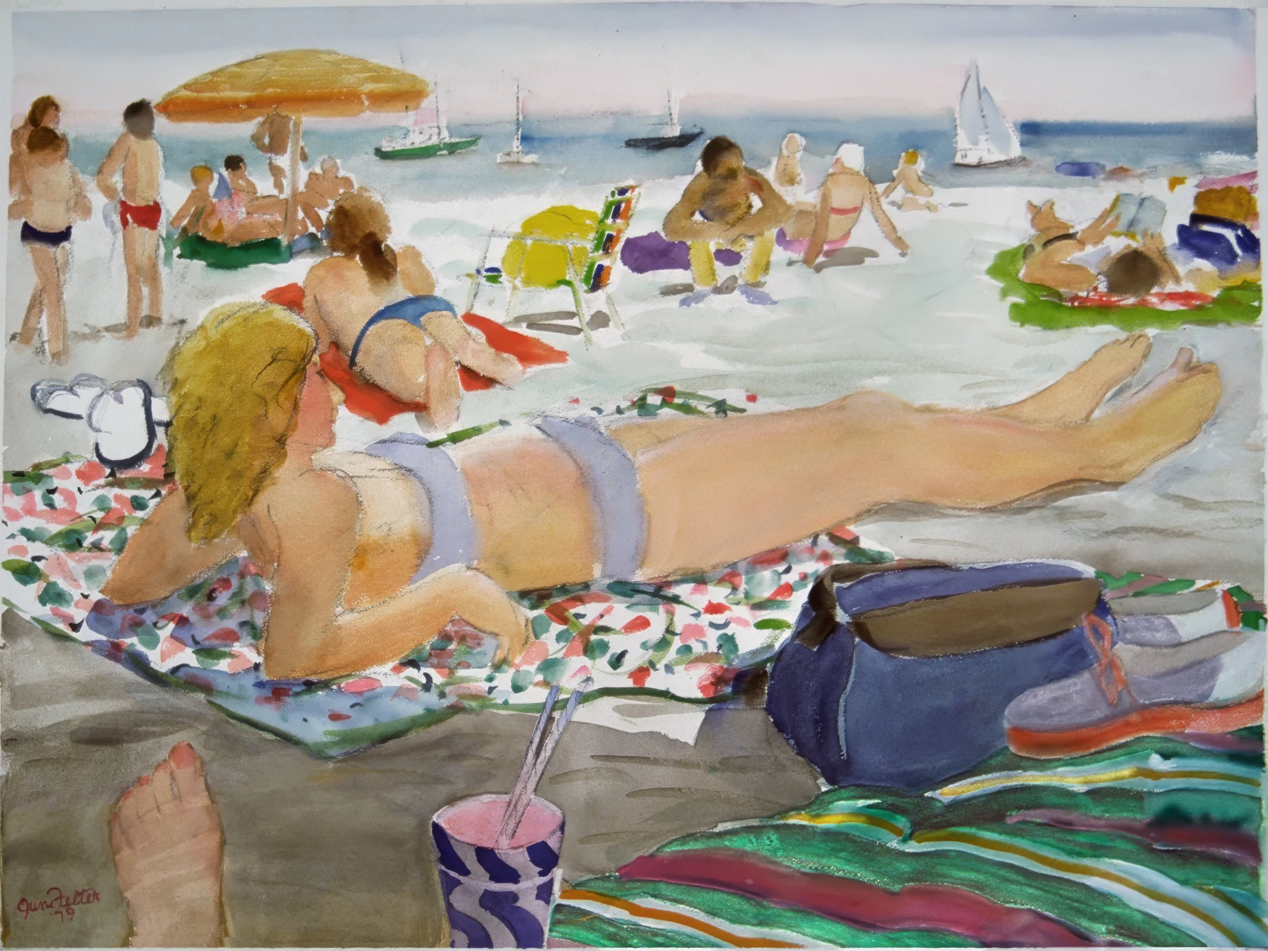 Blonde Figure & Foot, 1979