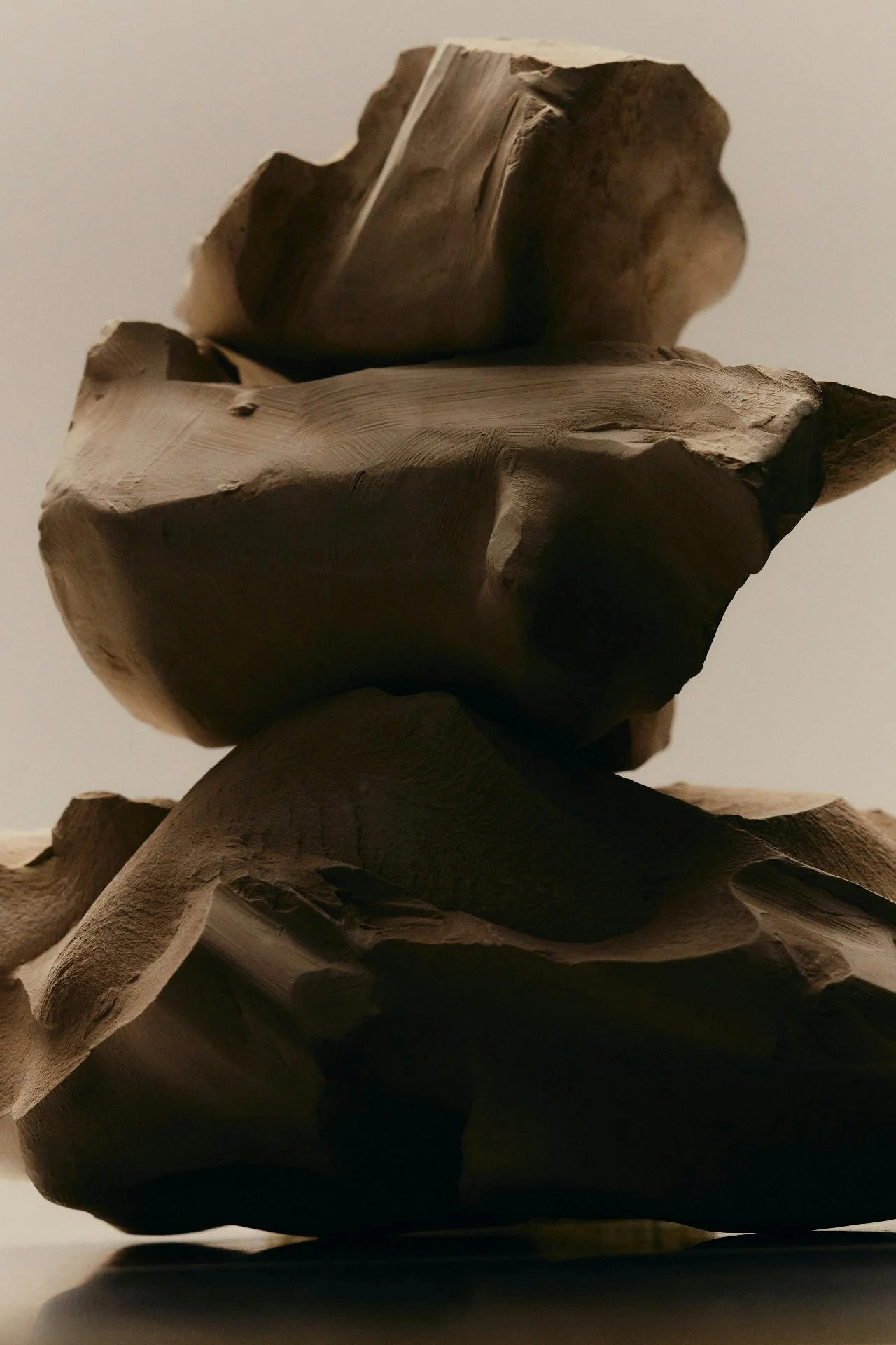 Abstract wooden sculpture symbolising healing and growth in therapy