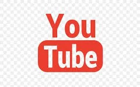 YouTube logo with red play button and text