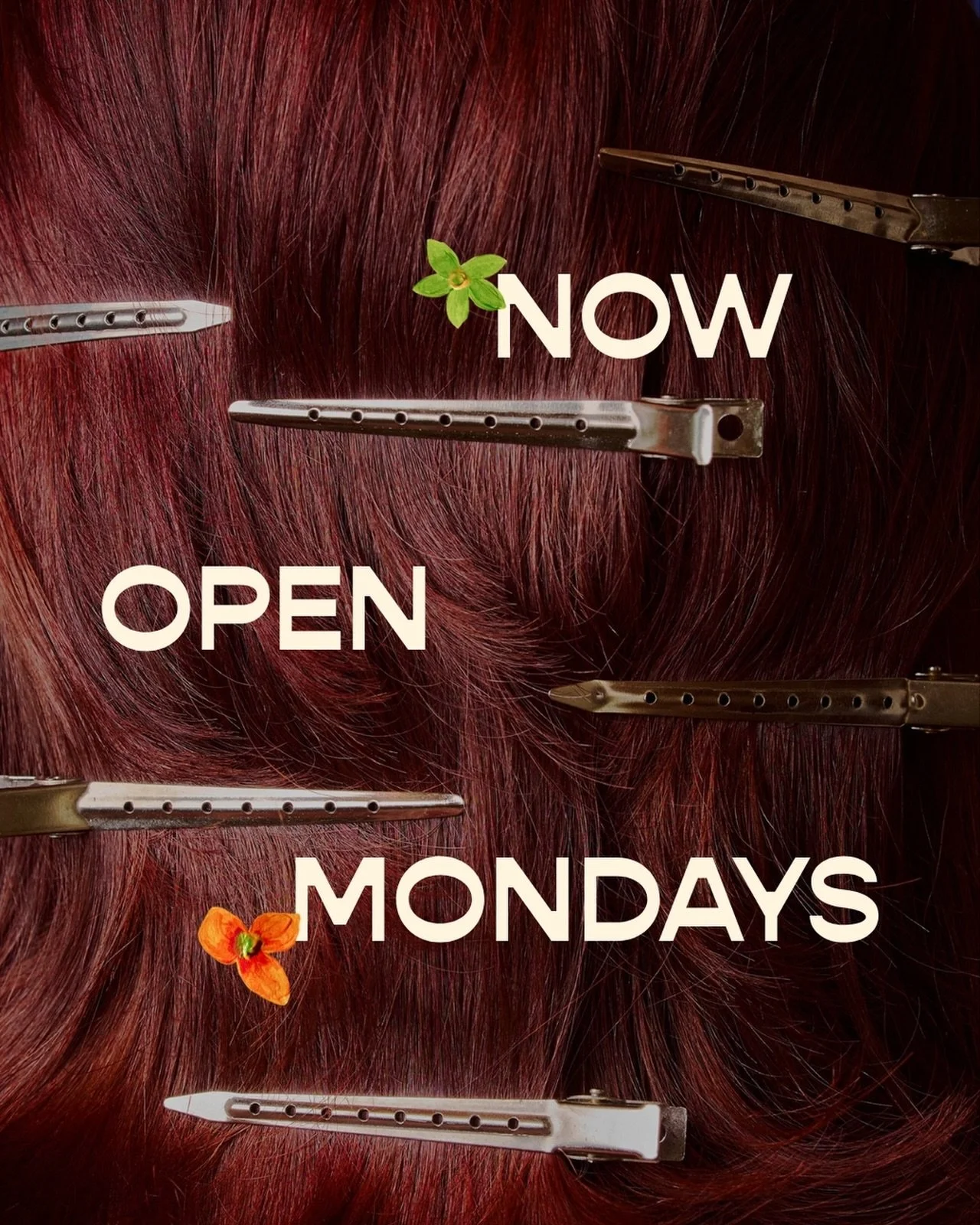 NOW OPEN: Monday-Saturday ✨

Due to an increase in demand, we&rsquo;ve finally opened up Mondays for appointments!

🪩&nbsp;UPDATED HOURS 🪩

Monday-Friday 11am-8pm
Saturday 11am-6pm

Book your Monday appointments now at the link in bio 💙