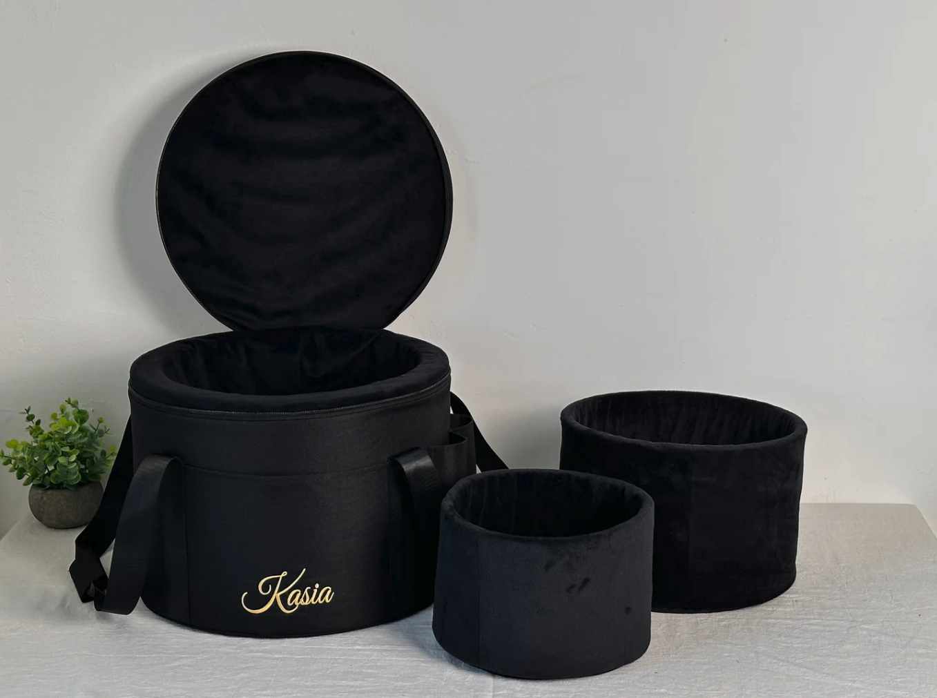 Premium Velvet-Lined Crystal Singing Bowl Case