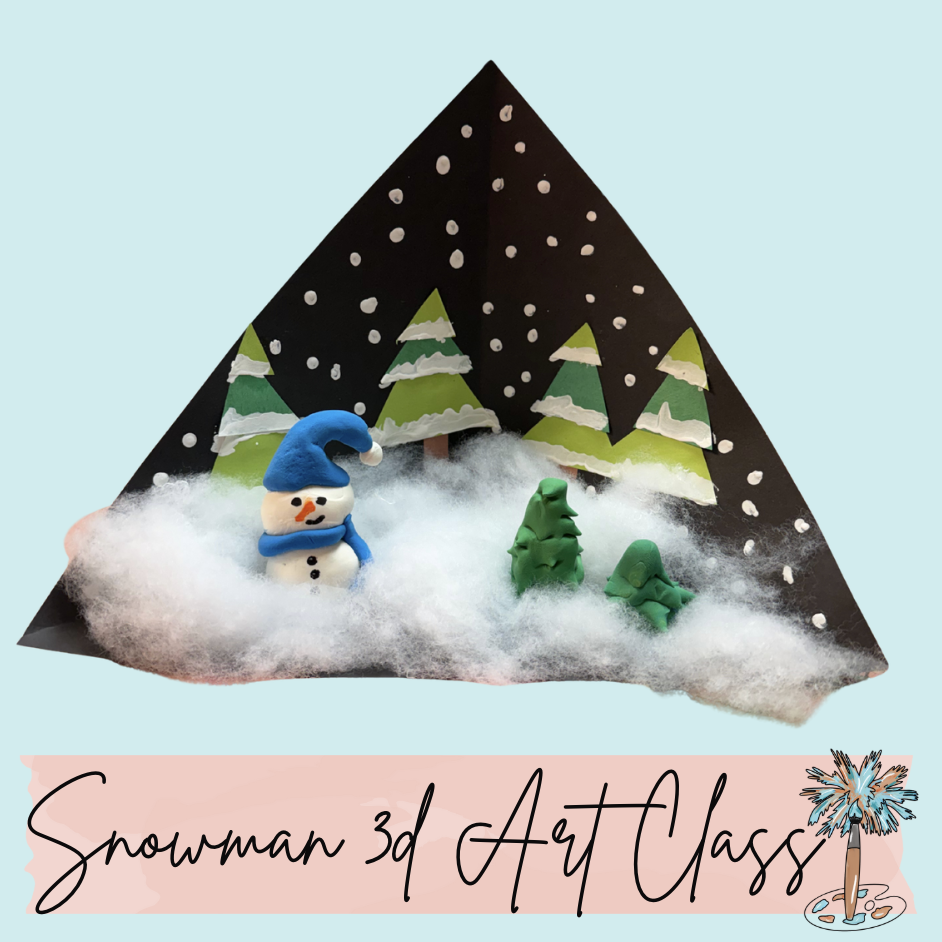 Snowman 3D Art Class