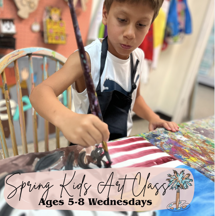 Spring Kids Art Class Wednesdays (Ages 5-8)
