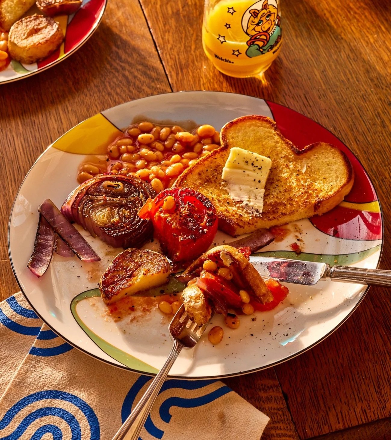 English breakfast for Priya's Kitchen Adventures cookbook. Image by Austin-based food photographer, Mackenzie Smith.