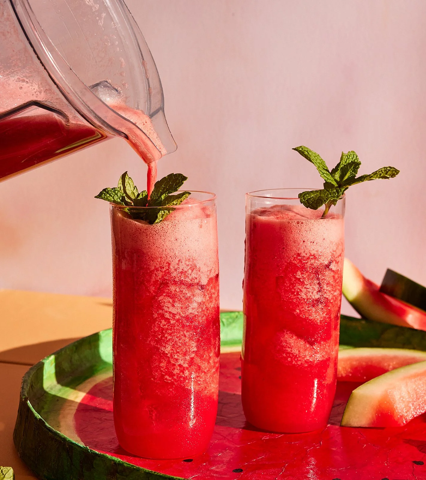 Watermelon agua fresca for Veracruz All Natural's cookbook. Image by Austin-based food photographer, Mackenzie Smith.