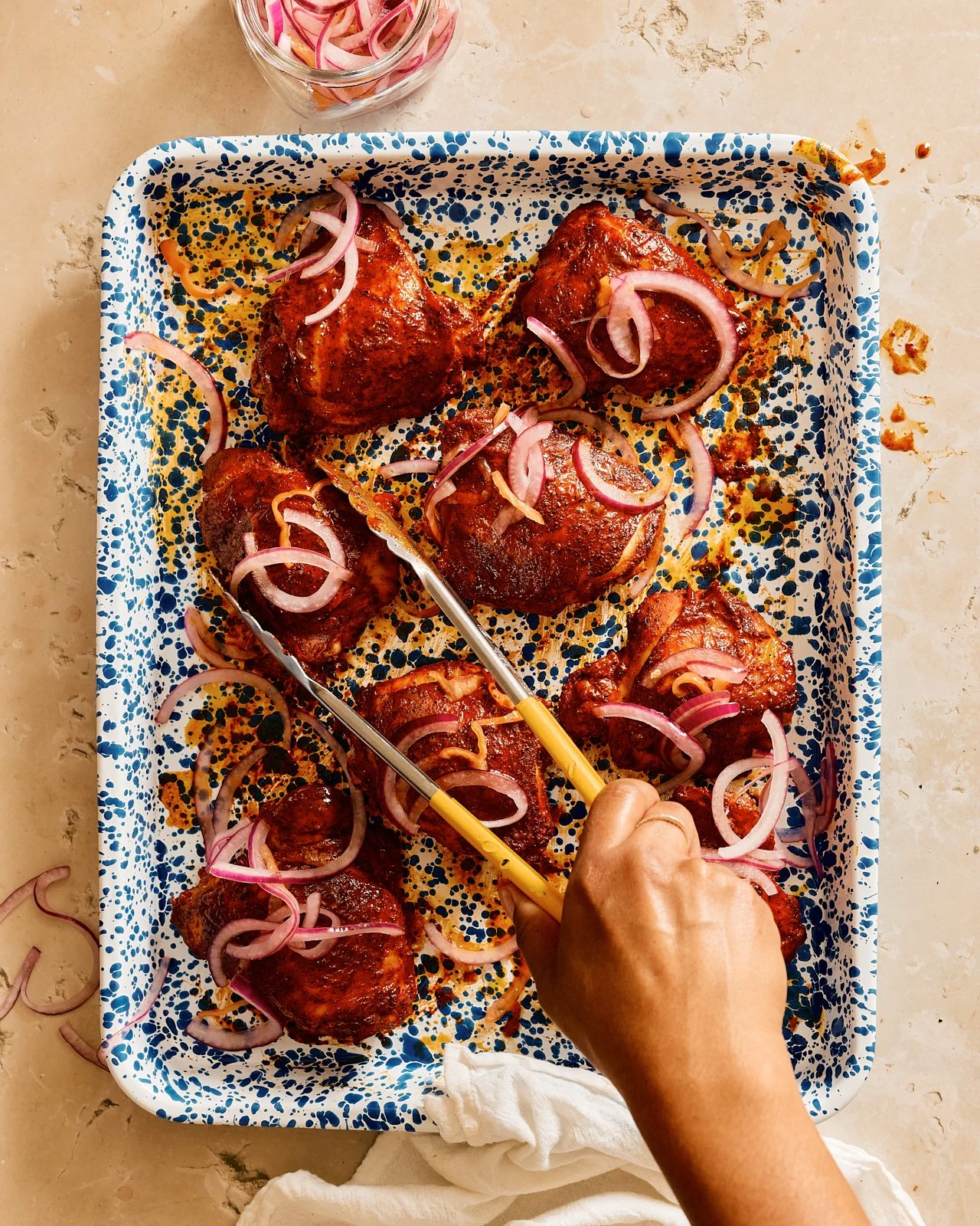 Achiote chicken for Veracruz All Natural's cookbook. Image by lifestyle and food photographer, Mackenzie Smith.