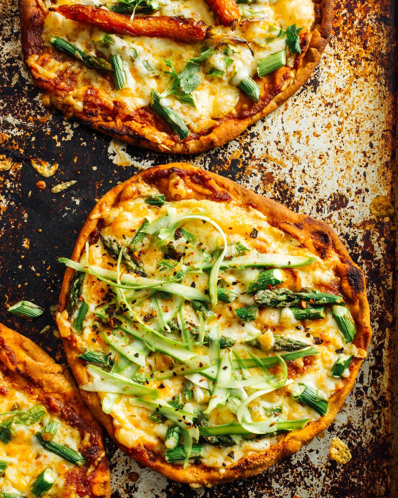 Asparagus pies for Brooklyn Delhi. Food styling by Maite Aizpurua. Image by Austin-based food photographer, Mackenzie Smith.