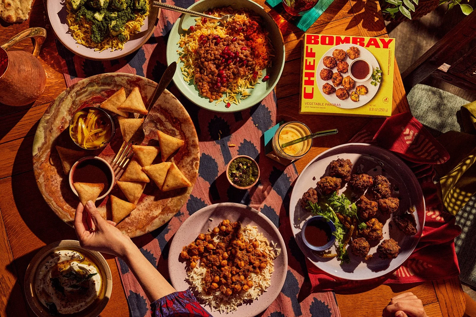 Chef Bombay lifestyle campaign. Image by Austin-based food and product photographer, Mackenzie Smith.