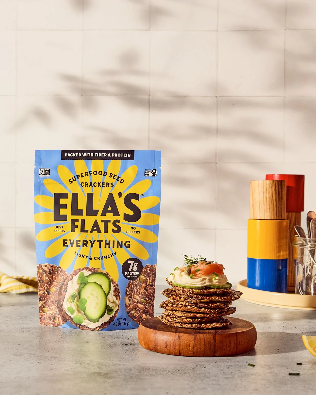 Ella's Flats, Spring 2024. Prop styling by Candice Putter. Food Styling by Ali Mendez. Image by Austin-based food and product photographer, Mackenzie Smith.