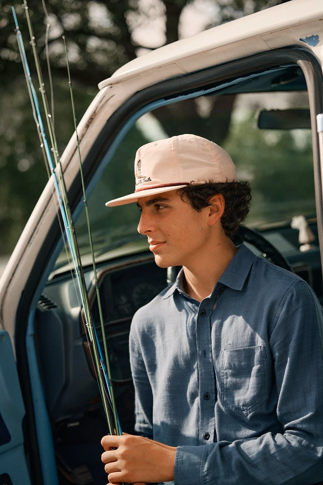 Antonio -- Founder of Beyond the Trails, 2025. Image by Austin-based product photographer, Mackenzie Smith. 