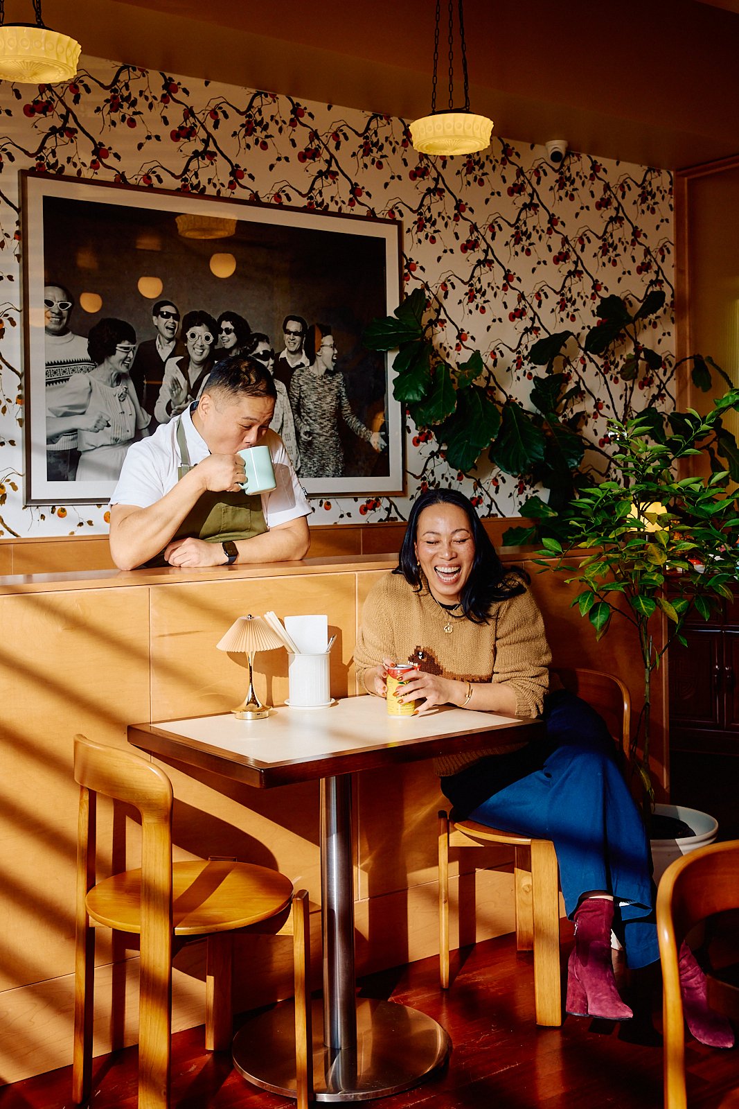 Portrait of Lisa Lee and Nick Wong, owners of Agnes & Sherman in Houston. 