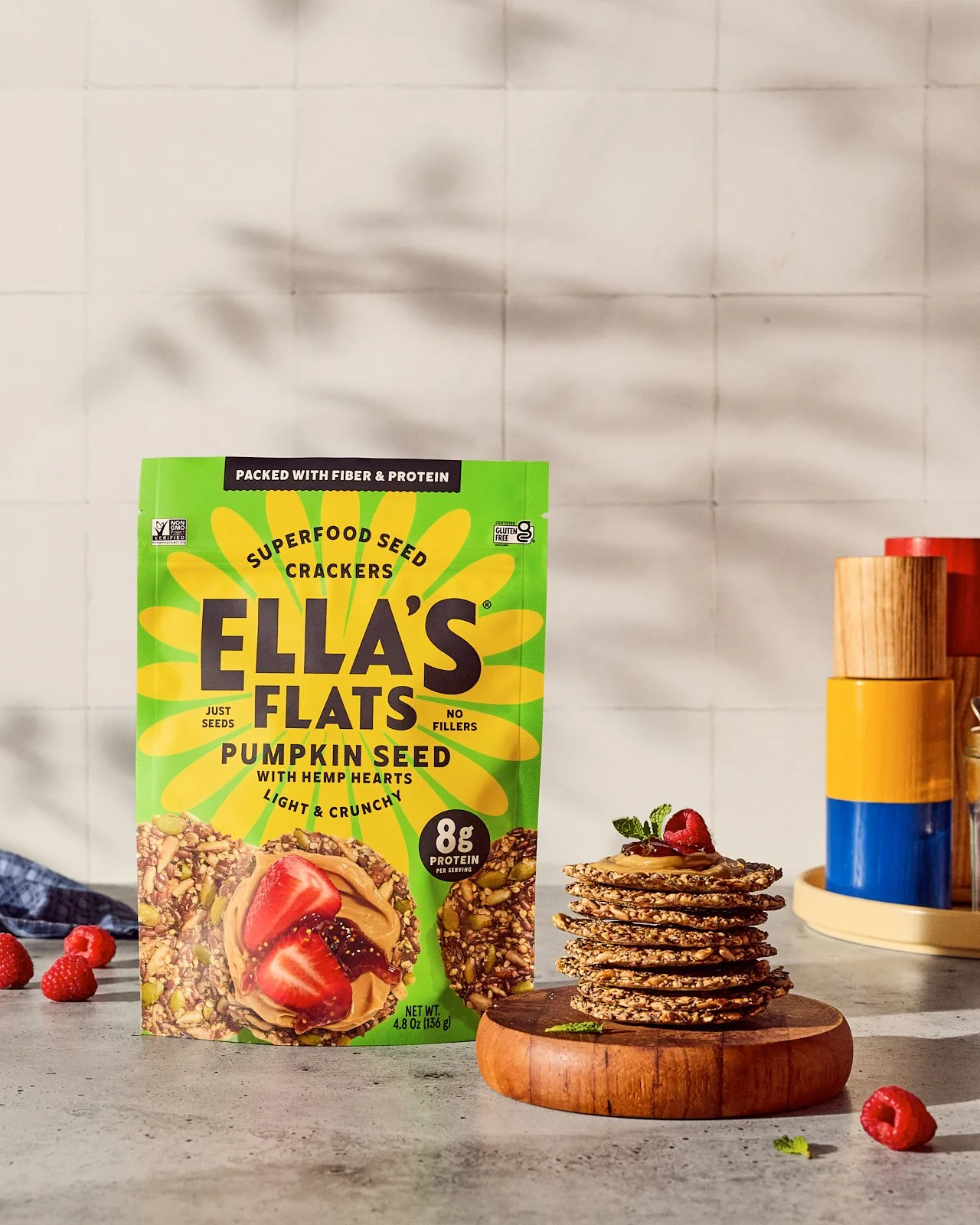 Ella's Flats, Spring 2024. Prop styling by Candice Putter. Food Styling by Ali Mendez. Image by Austin-based food and product photographer, Mackenzie Smith.