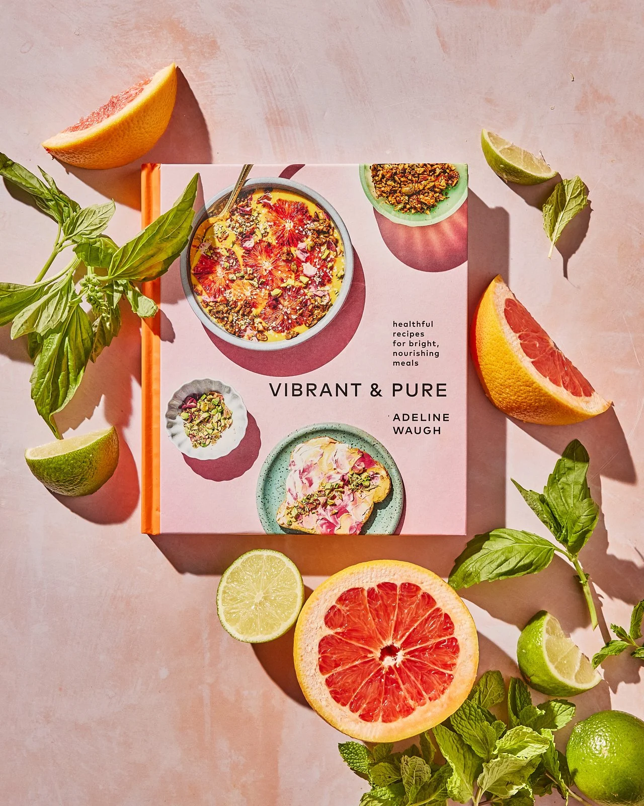 Summer Noon's cookbook offerings include "Vibrant and Pure" by Adeline Waugh. Styling by Candice Putter. Image by Austin-based product photographer, Mackenzie Smith.