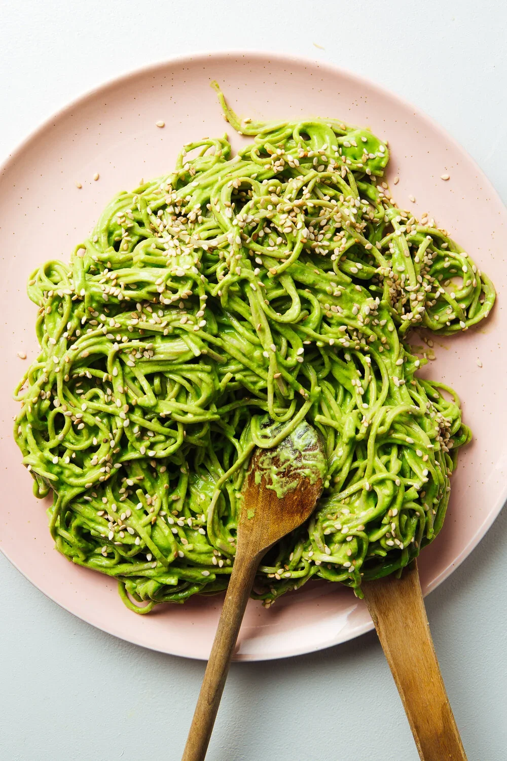 Miso Pesto Soba Noodles by Austin-based food photographer, Mackenzie Smith.