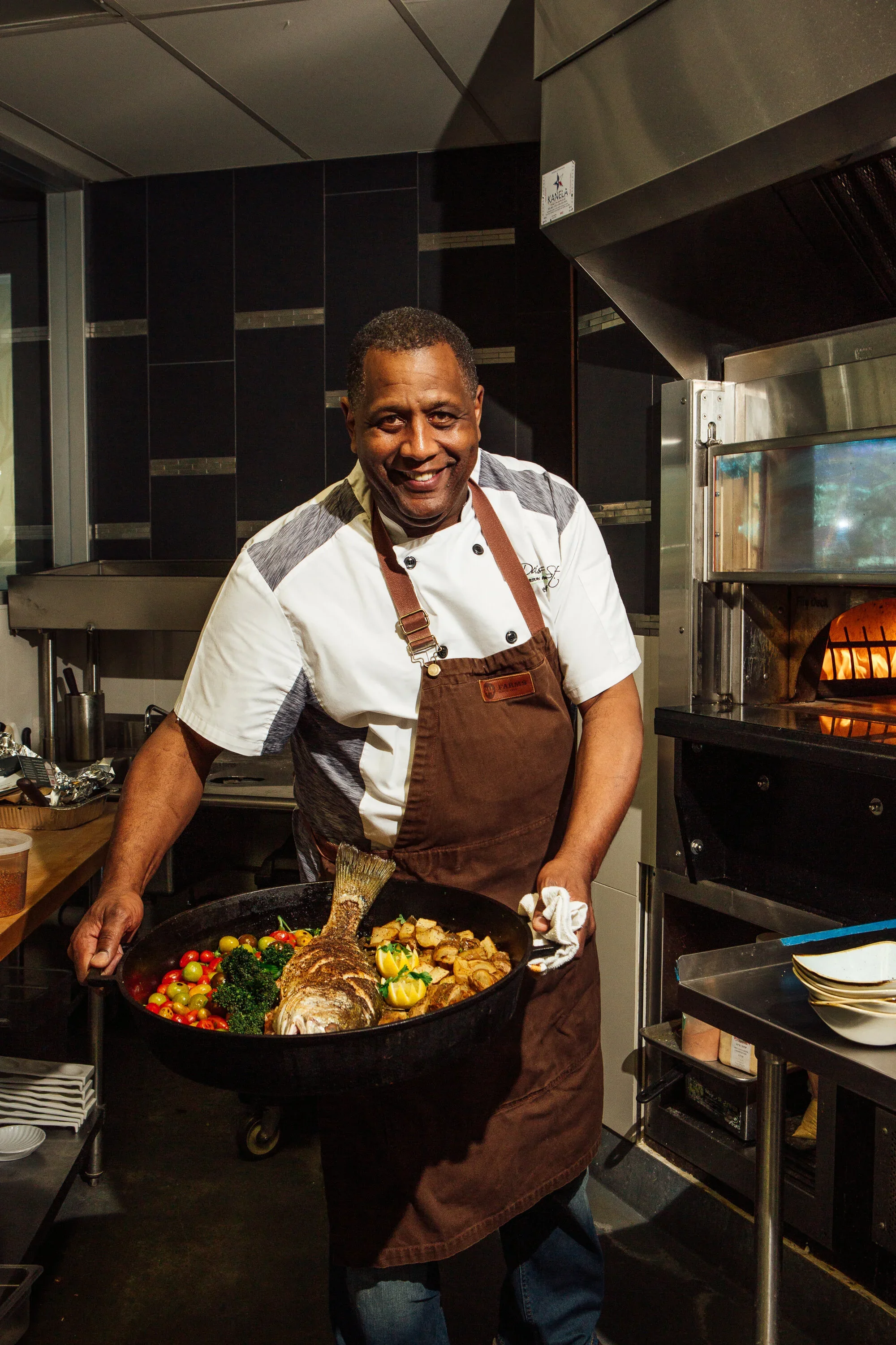 Houston Chef Mark Holley of Davis St. for Texas Monthly. Image by Austin-based food and lifestyle photographer, Mackenzie Smith.