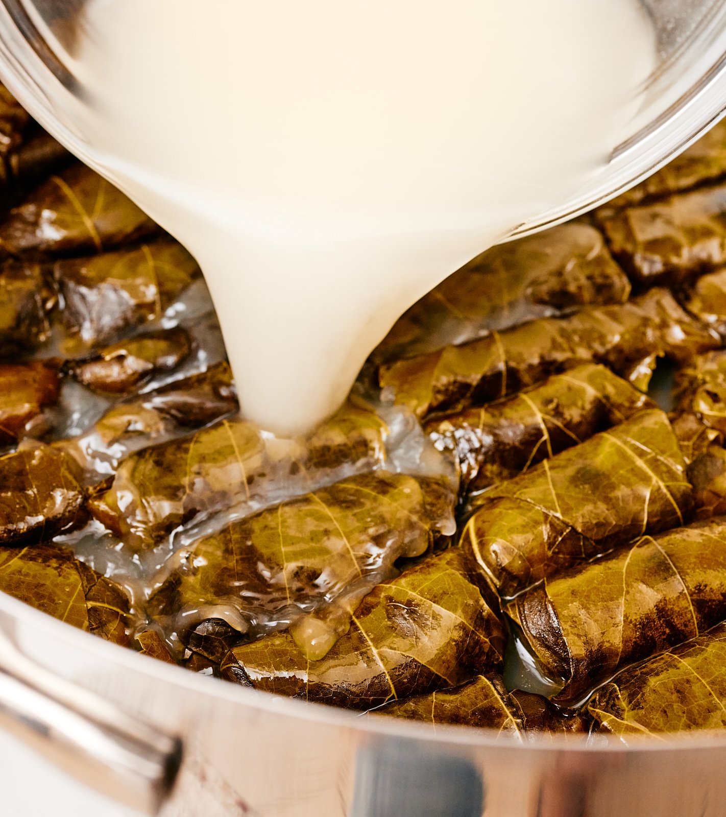 Dolmades for Priya's Kitchen Adventures cookbook. Image by Austin-based food photographer, Mackenzie Smith.