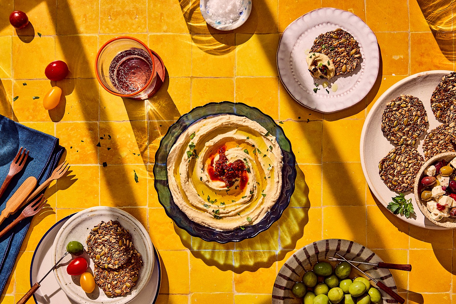 Ella's Flats, Spring 2024. Prop styling by Candice Putter. Food Styling by Ali Mendez. Image by Austin-based food and product photographer, Mackenzie Smith.
