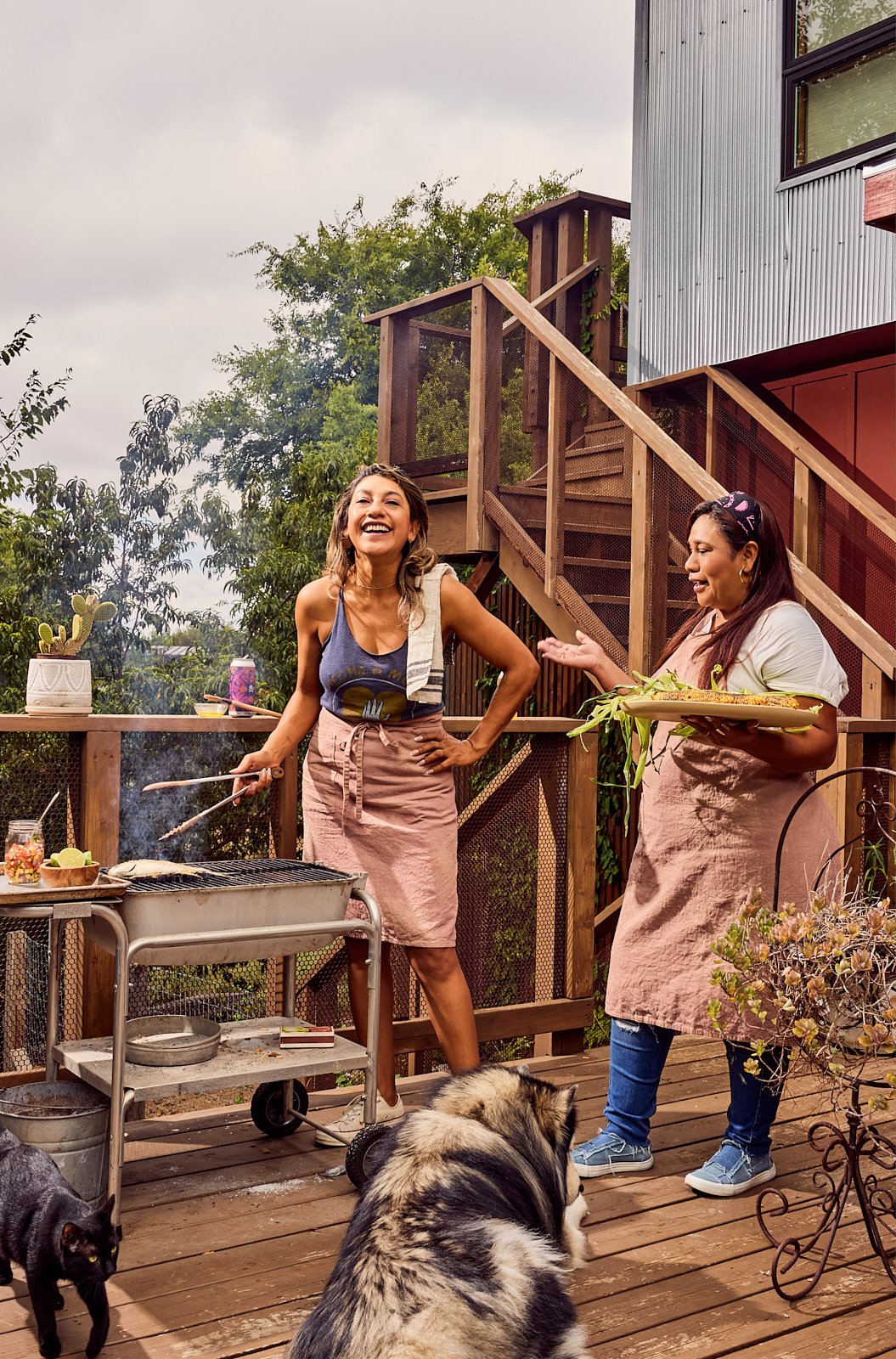 Chef Maritza and Chef Reyna of Veracruz All Natural for their cookbook. Image by Austin-based food and lifestyle photographer, Mackenzie Smith.