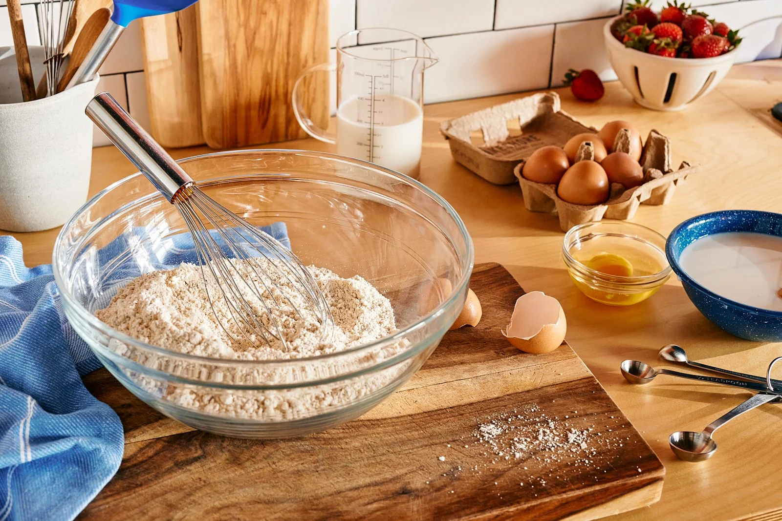 Long Table Pancakes, 2023. Prop styling by Audrey K. Davis. Food styling by Maite Aizpurua. Image by Austin-based product and lifestyle photographer, Mackenzie Smith.