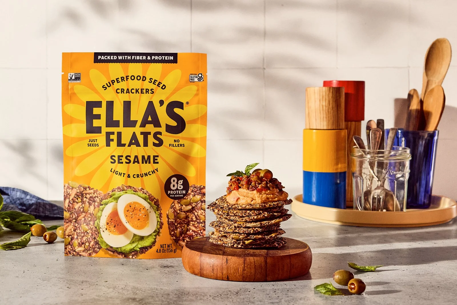Ella's Flats, Spring 2024. Prop styling by Candice Putter. Food Styling by Ali Mendez. Image by Austin-based food and product photographer, Mackenzie Smith.