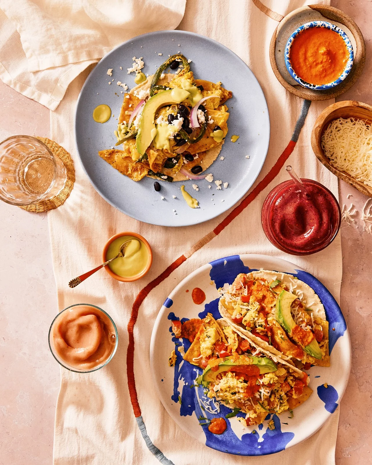 All the migas and all the salsas for Veracruz All Natural's cookbook. Image by Austin-based food photographer, Mackenzie Smith.