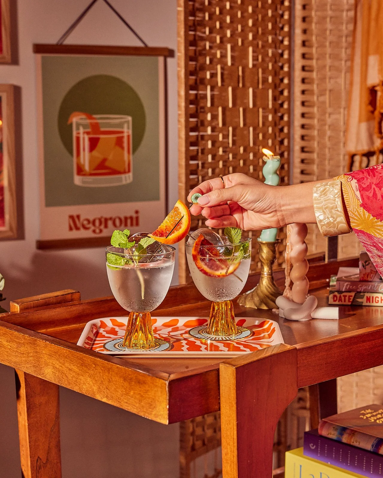 Summer Noon negroni. Image by Austin-based product photographer, Mackenzie Smith. 