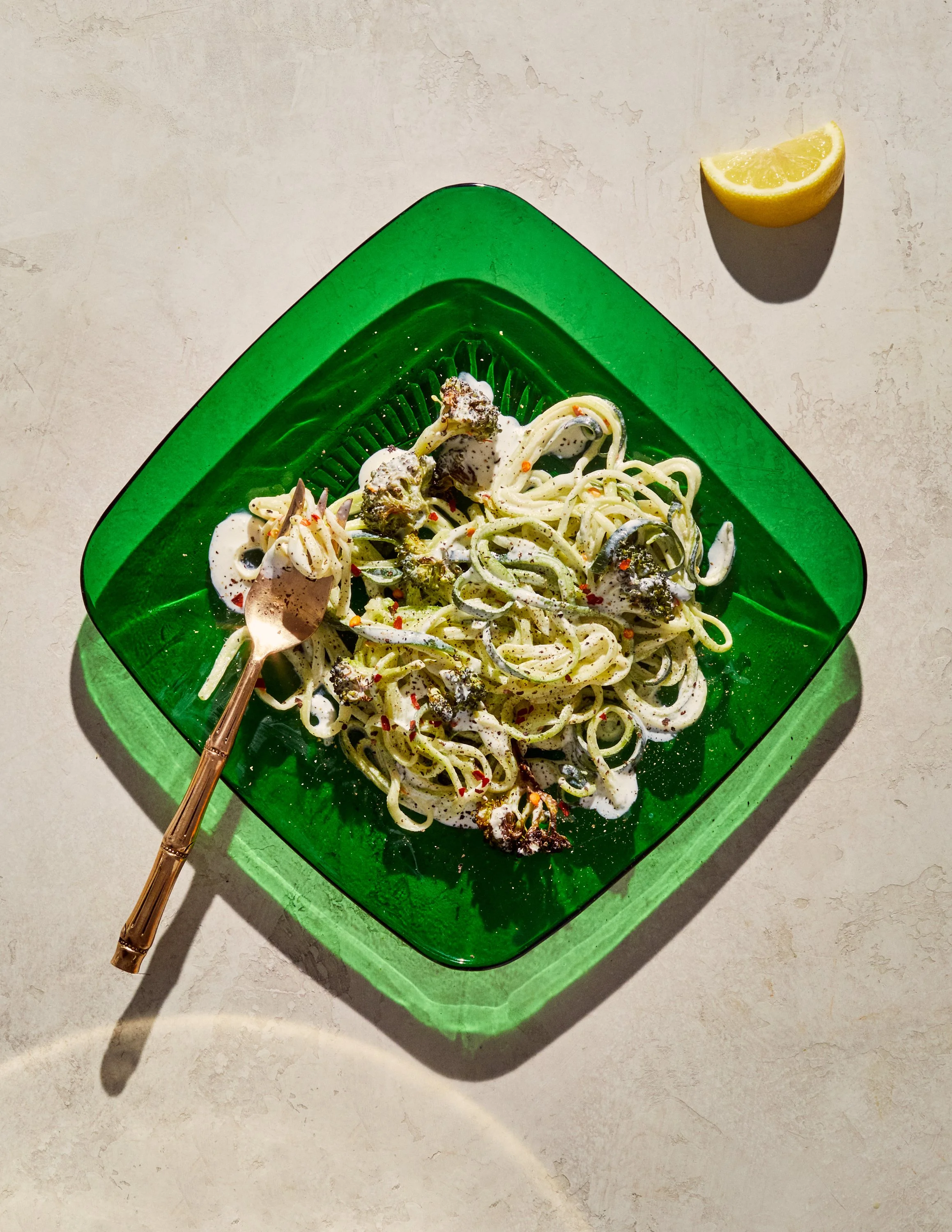 Spaghetti Squash "Noodles" for Jen Hatmaker's cookbook, Feed These People. Image by Austin-based cookbook photographer, Mackenzie Smith.