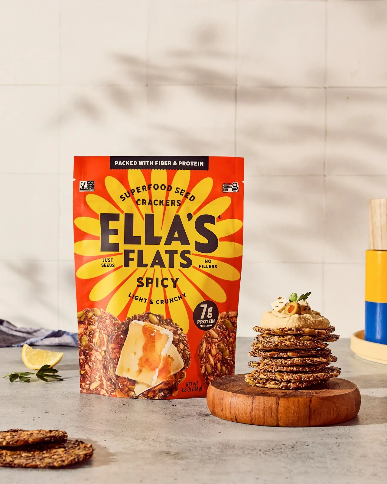 Ella's Flats, Spring 2024. Prop styling by Candice Putter. Food Styling by Ali Mendez. Image by Austin-based food and product photographer, Mackenzie Smith.