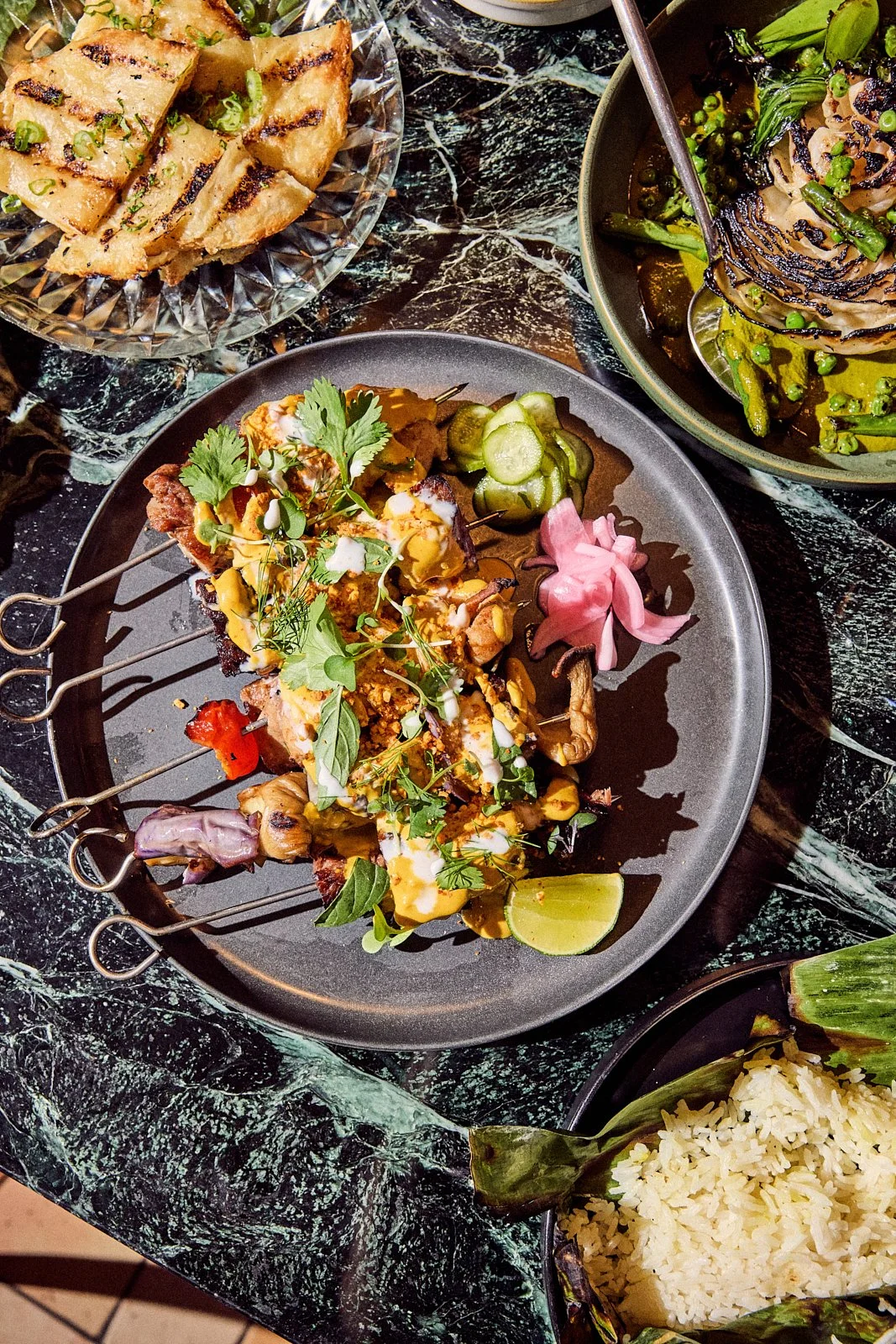 Skewers at Siti. Image by Austin-based food photographer, Mackenzie Smith.