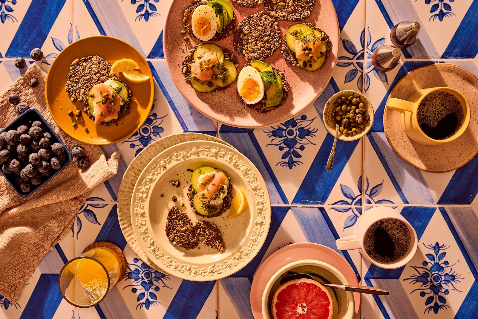 Cracker breakfast for Ella's Flats. Image by Austin-based product photographer, Mackenzie Smith.