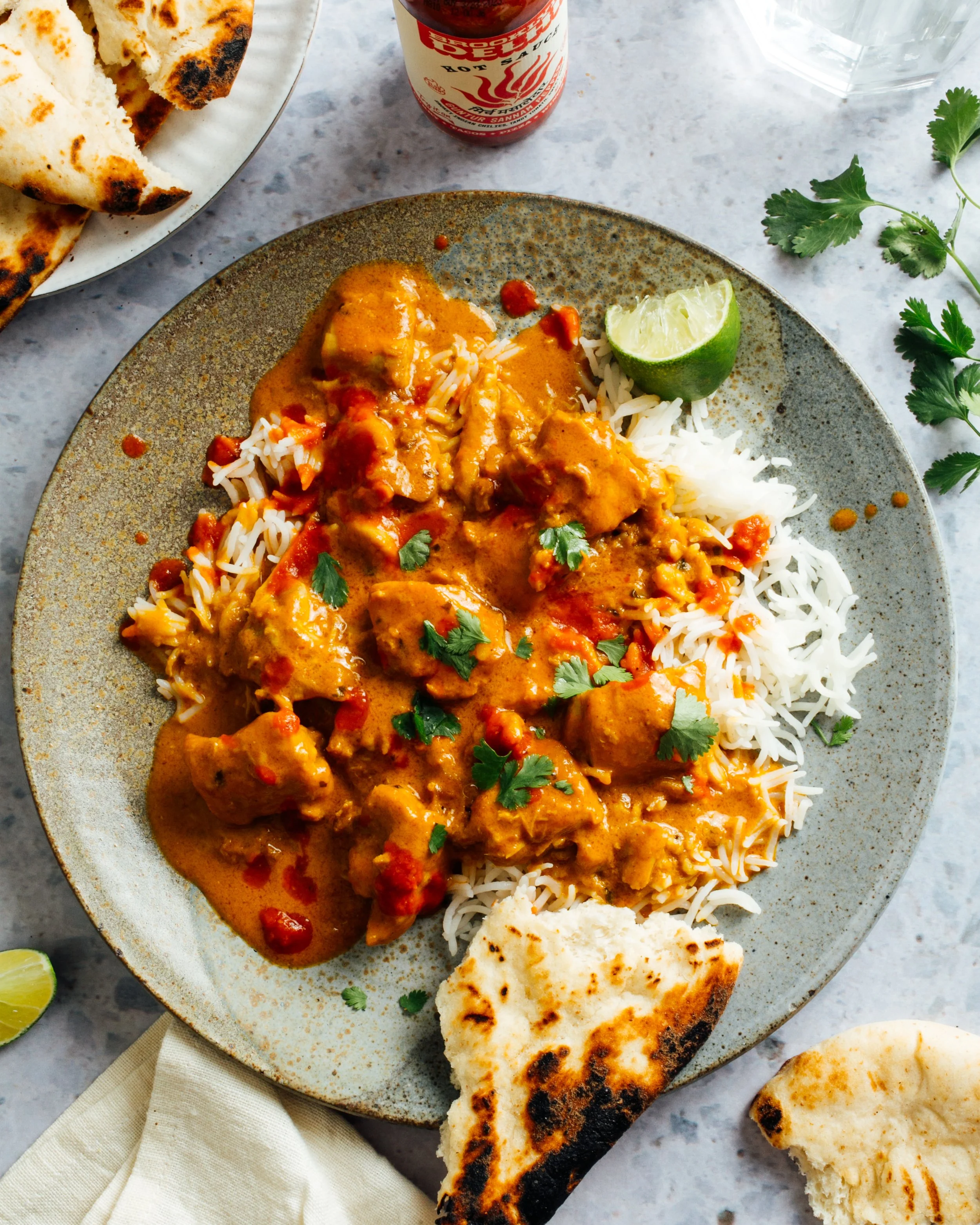 Chicken tikka masala for Brooklyn Delhi. Food styling by Maite Aizpurua. Image by Austin-based food photographer, Mackenzie Smith.