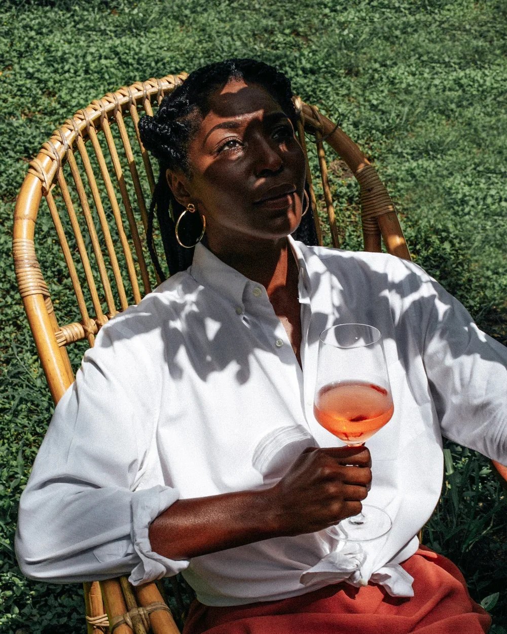 Robin Beltran for Origin Wine, 2020. Image by Austin-based portrait photographer, Mackenzie Smith.