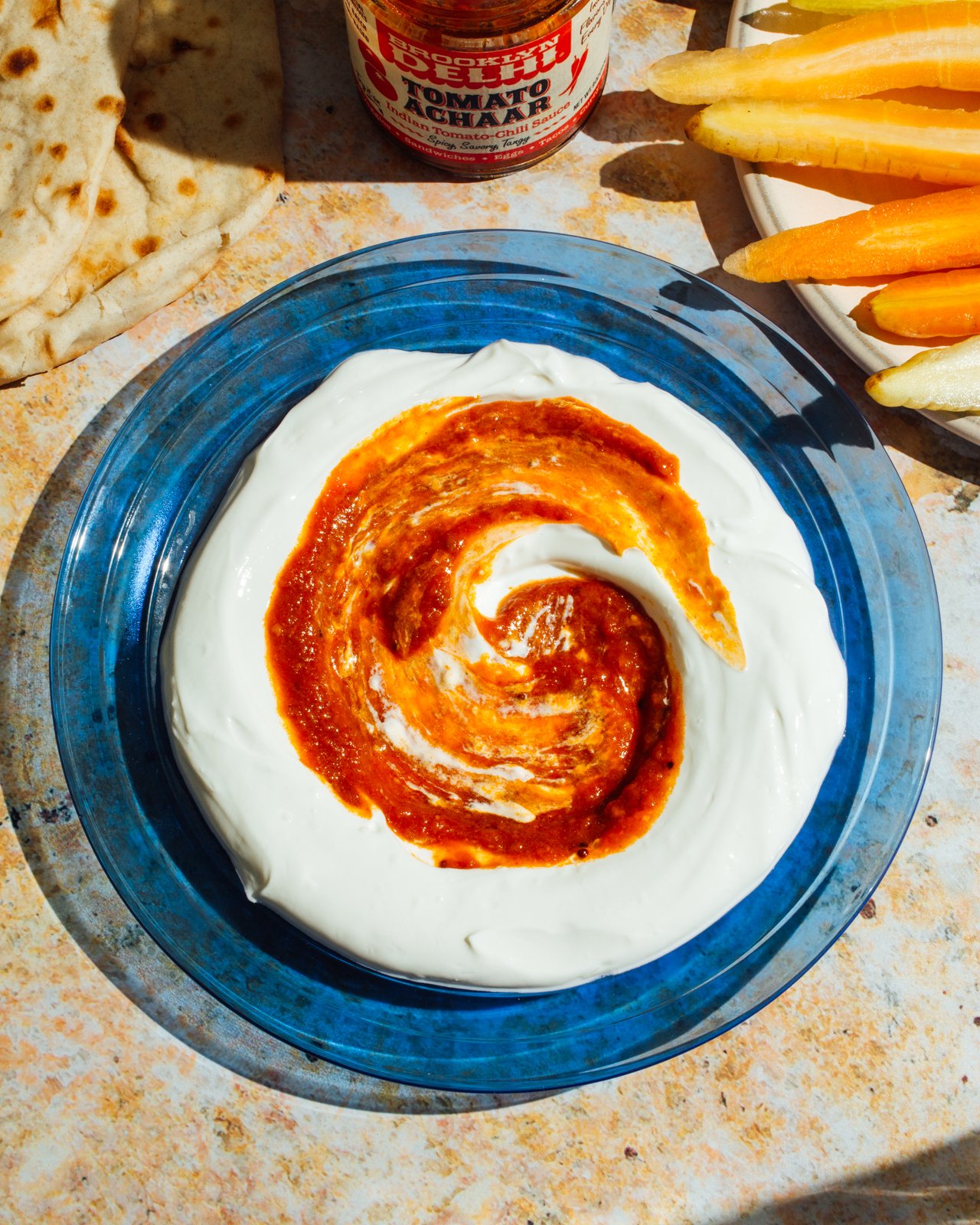 Whipped yogurt for Brooklyn Delhi. Food styling by Maite Aizpurua. Image by Austin-based food photographer, Mackenzie Smith.