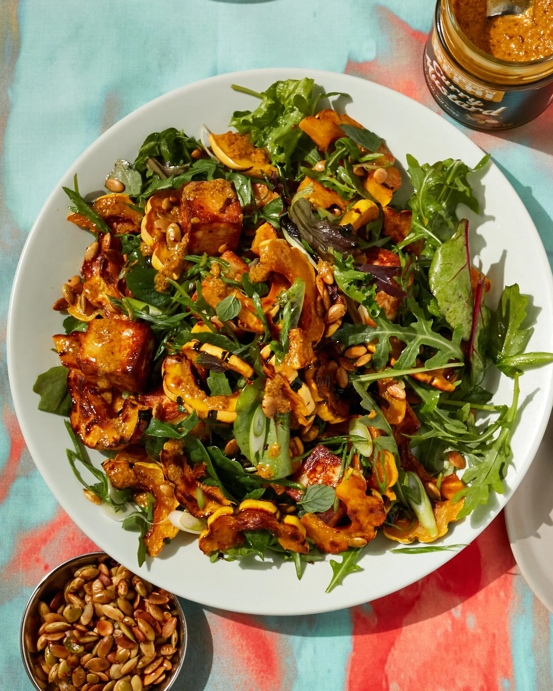 Squash salad for Brooklyn Delhi. Food styling by Maite Aizpurua. Image by Austin-based food photographer, Mackenzie Smith.