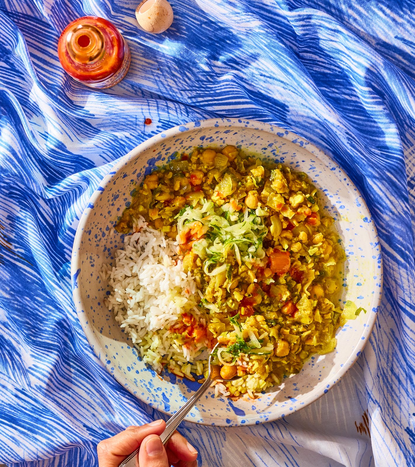 Curry Chana for Priya's Kitchen Adventures cookbook. Image by Austin-based cookbook photographer, Mackenzie Smith.