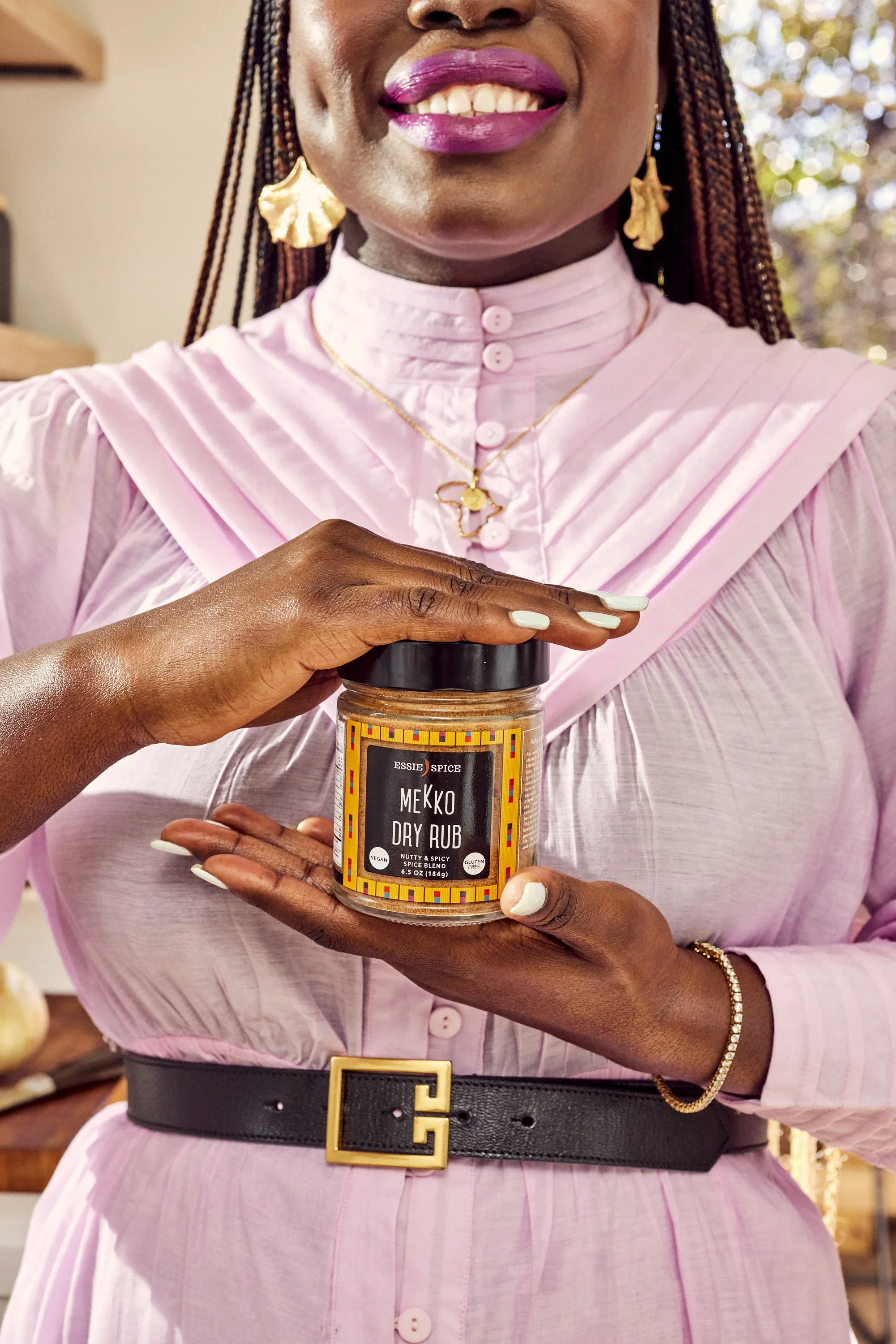 Essie and her dry rub. Styling by Candice Putter. Image by Austin-based portrait and product photographer, Mackenzie Smith.