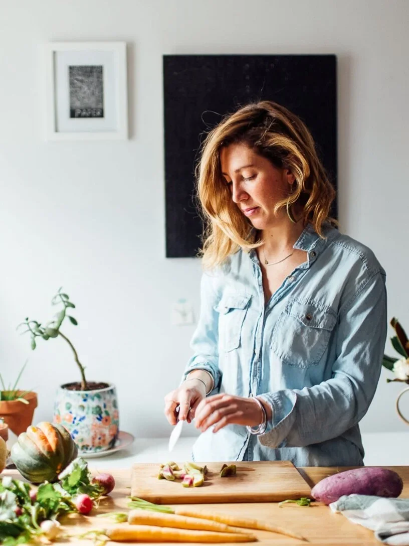 Portrait of Andrea Kapner, Founder of Tiny Turnip's Kitchen. Image by Austin-based food and lifestyle photographer, Mackenzie Smith.
