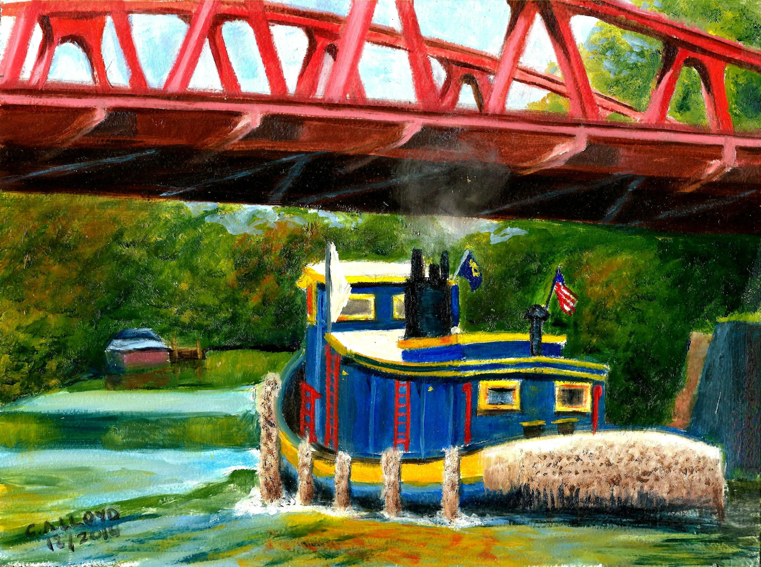 Urger at Fairport Lift Bridge