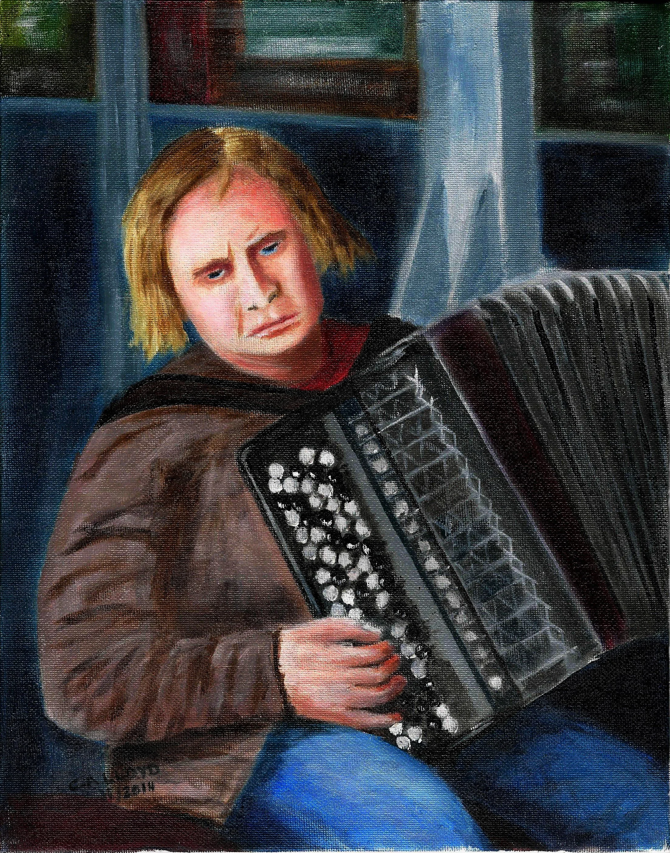 The accordian player