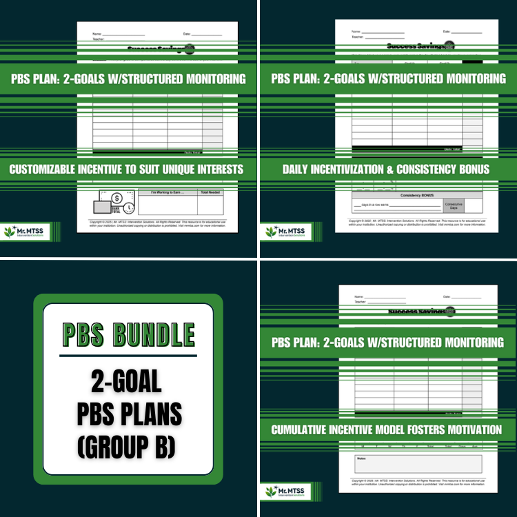 Bundle 8: 2-Goal PBS Plans (Set B)
