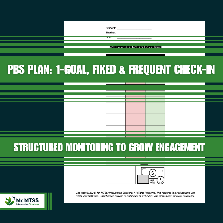 PBS Plan: 1-Goal, Fixed & Frequent Check-in with Flexible Incentive