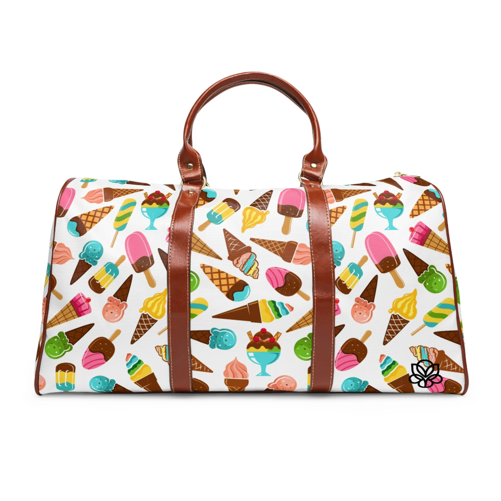 Ice Cream Pattern Waterproof Travel Bag
