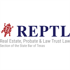 Logo for REPTL, an organization related to Real Estate, Probate, and Law Trust Law, part of the Section of the State Bar of Texas