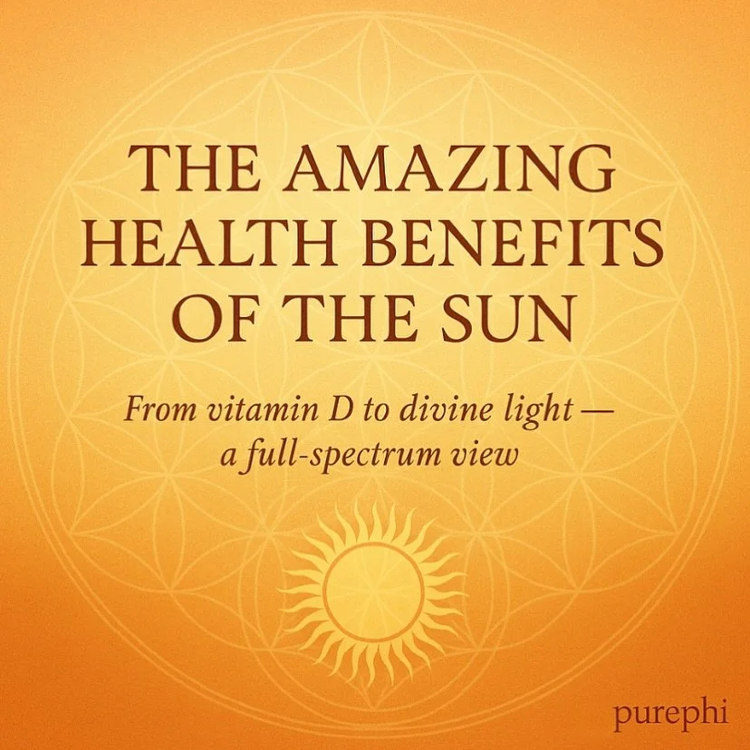 ☀️ The Amazing Health Benefits of the Sun
A carousel for remembrance 🌅
We’ve been taught to fear the very light that gives us life.
But the Sun is not our enemy — it is our medicine, our memory, our sacred source.
☉ It regulates our