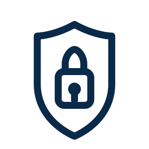 A digital illustration of a shield with a lock symbol on it, combined with connected nodes representing data security and protection.